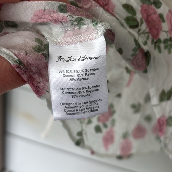 For Love & Lemons Floral Peasant Cami – Size M - Picture 5 of 6